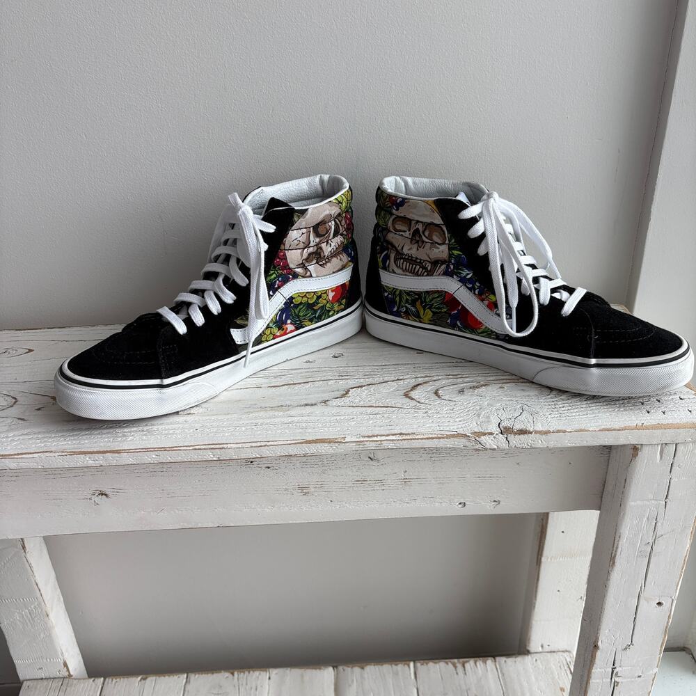 Vans SK8-Hi Fruit Skull Mens Size 7 Women's 8.5 Streetwear Festival Indie Sleaze